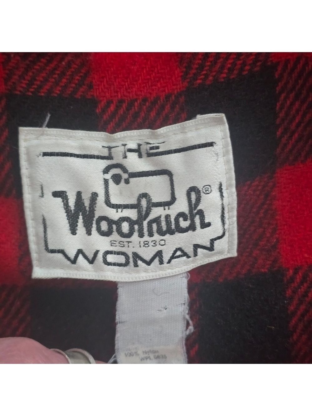 Women's WOOLRICH Vintage 100% Wool Anorak Hooded Coat - Picture 9 of 16